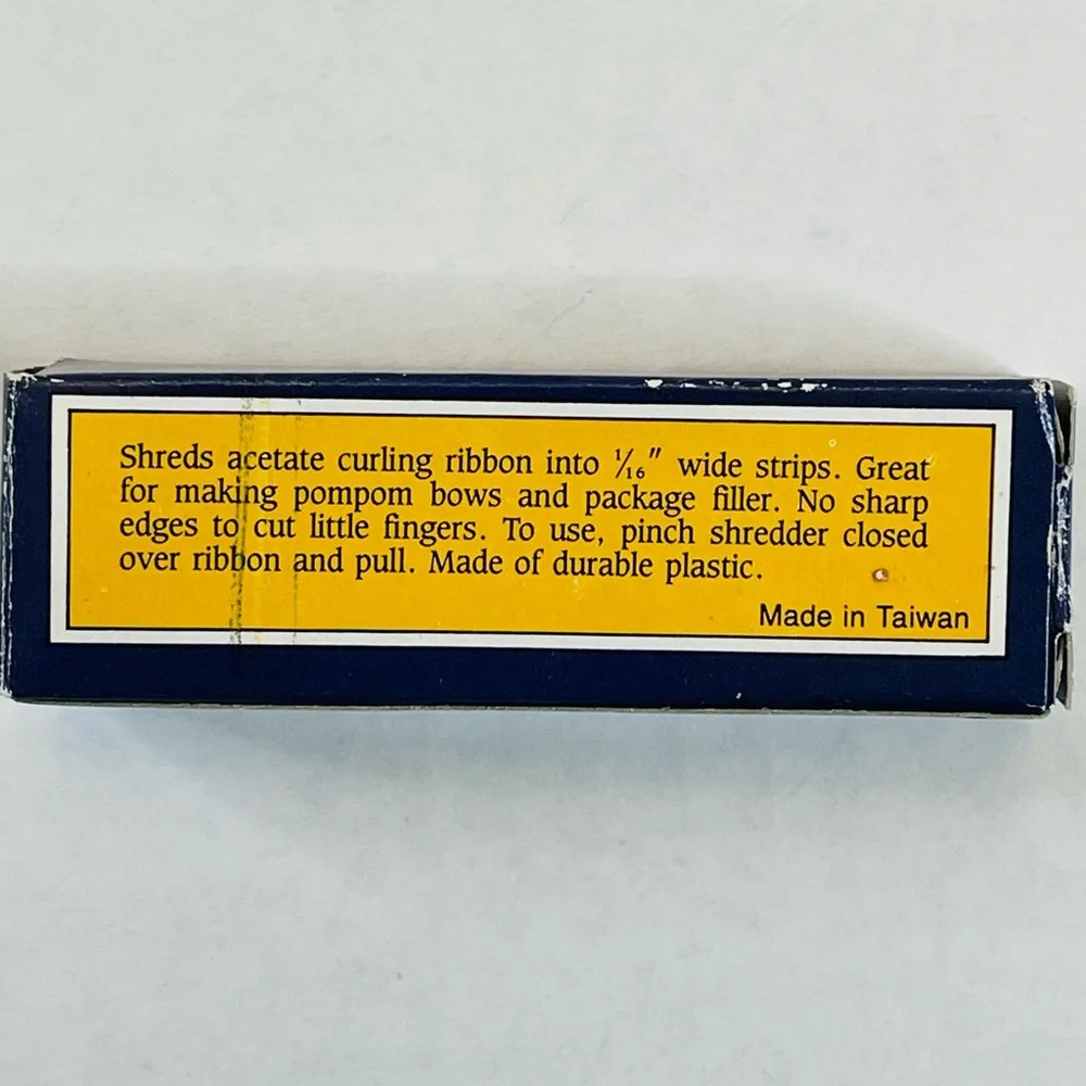 Nobel Hall Safety Ribbon Shredder about 3 inches